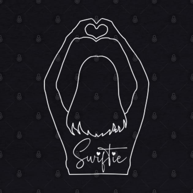 Swiftie Heart Hands - White by SwiftLyrics